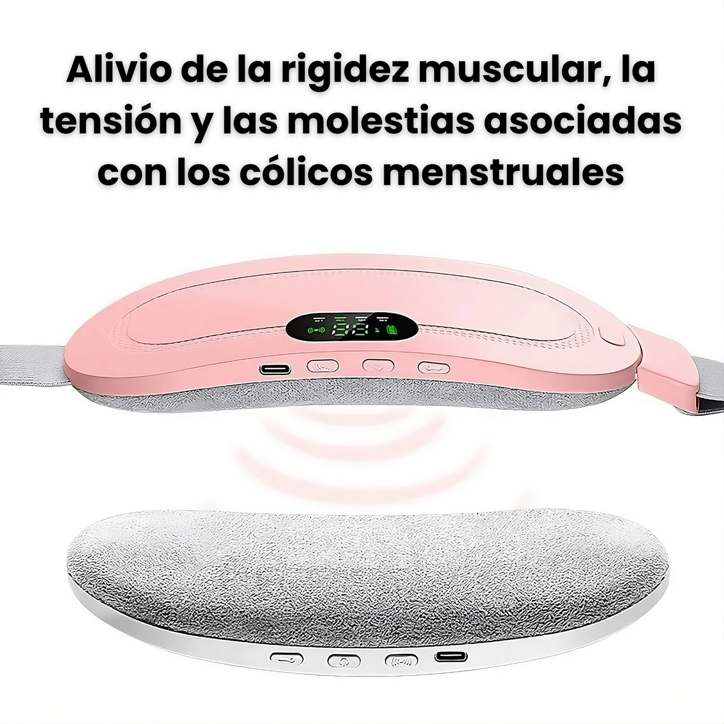 Masajeador Menstrual Inteligente: Calor y vibración