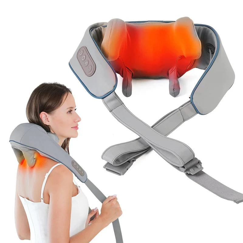 Masajeador Cervical Inteligente + Mini Masajeador Eléctrico