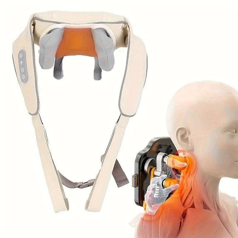 Masajeador Cervical Inteligente + Mini Masajeador Eléctrico