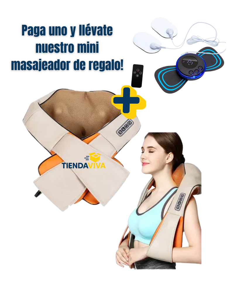 Masajeador Cervical Inteligente + Mini Masajeador Eléctrico